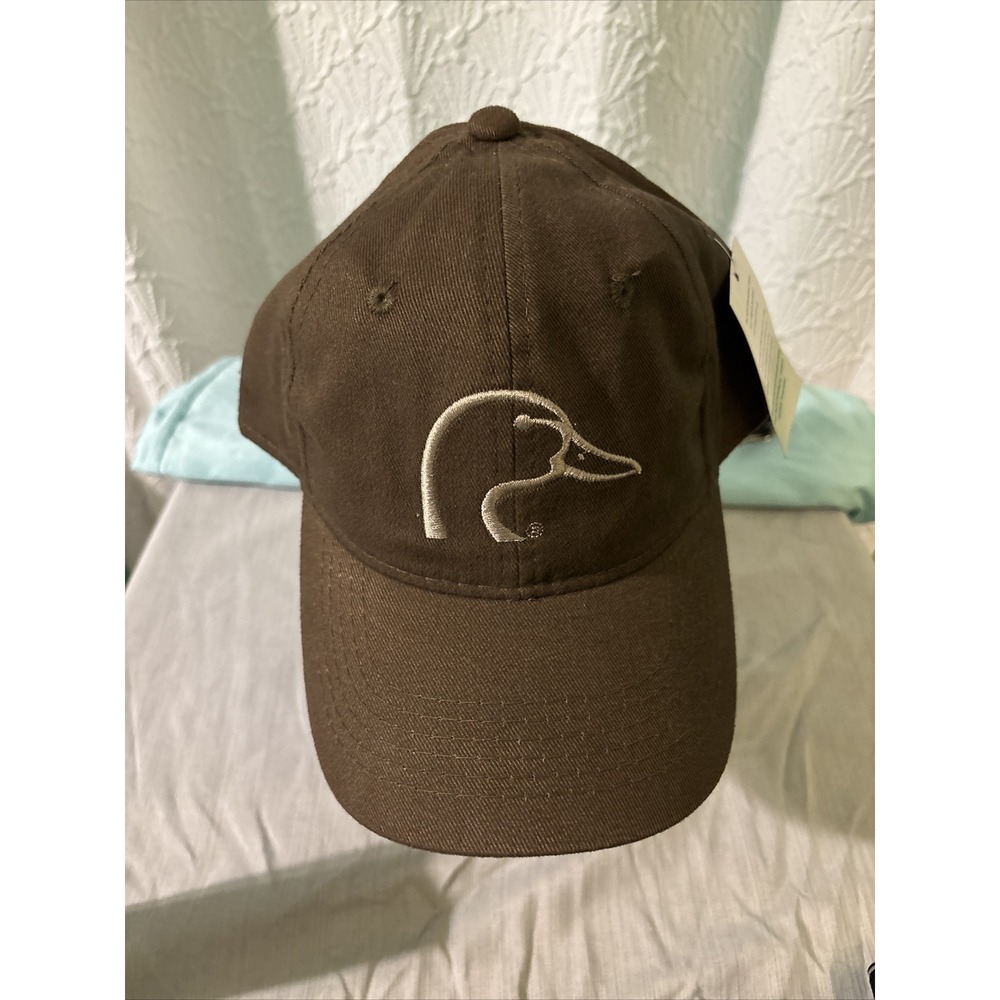Vintage Ducks Unlimited Snapback Hat One Size Brown Tan Logo Adjustable NWT